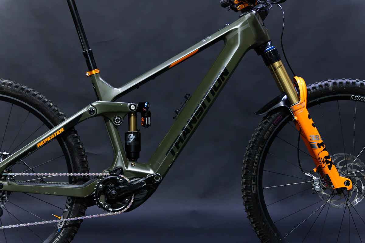 Bicicleta De Montaña Asistida Doble Suspension Transition Repeater 29" Talla Large (2022) Seminueva